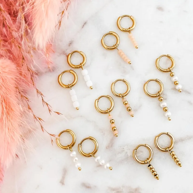 Finaste Oorringetjes met bolletjes hanger goud kleurig Best