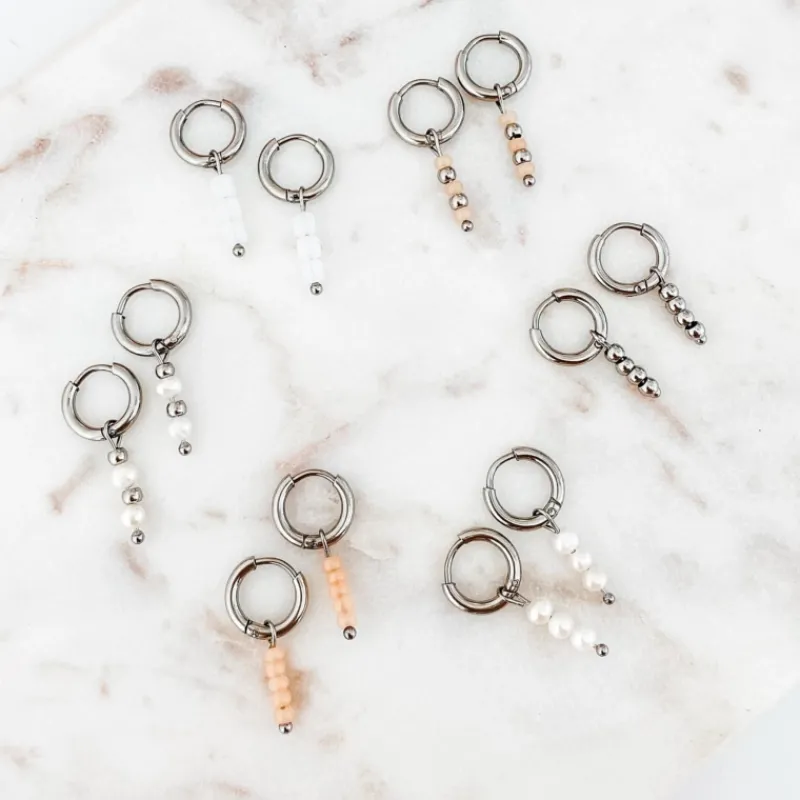 Finaste Oorringetjes met bolletjes hanger Discount