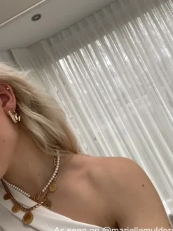 Finaste Oorringetjes met initial kleur goud Fashion