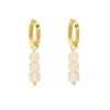 Finaste Oorringetjes met nude steentjes kleur goud Fashion