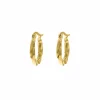 Finaste Oorringetjes met Twist Small Goud kleurig New