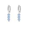Finaste Oorringetjes round blue stones New