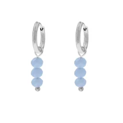 Finaste Oorringetjes round blue stones New