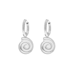 Finaste Oorringetjes schelp wit Sale