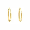 Finaste Oorringetjes Sterling Zilver 20 mm Verguld Discount