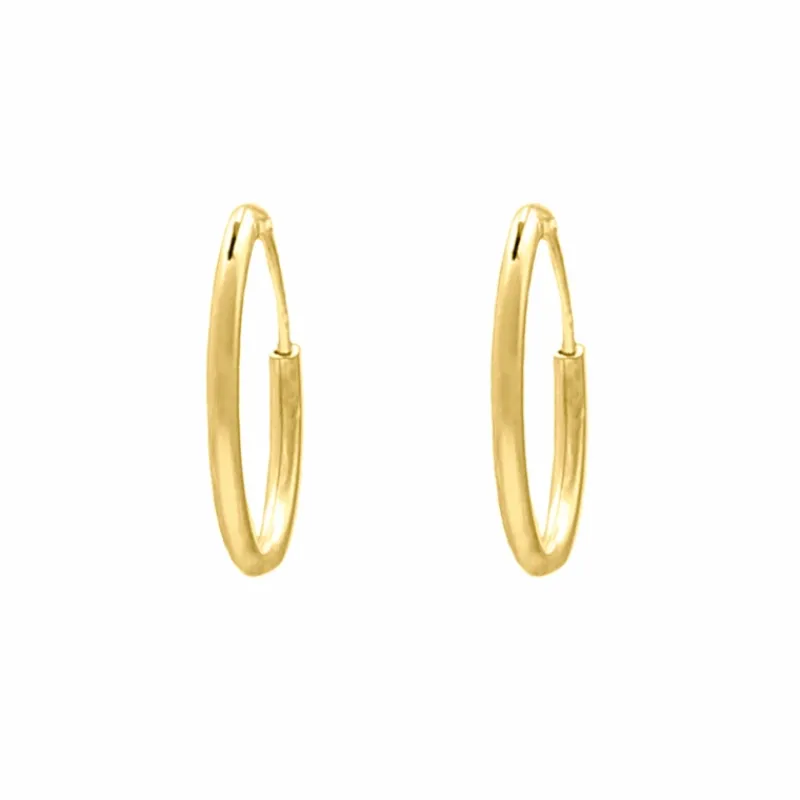 Finaste Oorringetjes Sterling Zilver 20 mm Verguld Discount