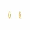 Finaste Oorringetjes Sterling Zilver 10 mm Verguld Discount
