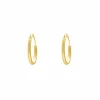 Finaste Oorringetjes Sterling Zilver 12 mm Verguld Outlet