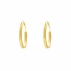 Finaste Oorringetjes Sterling Zilver 16 mm Verguld Clearance