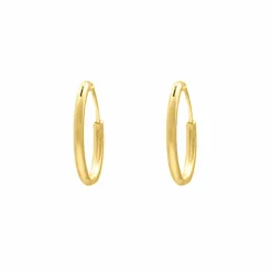 Finaste Oorringetjes Sterling Zilver 16 mm Verguld Clearance