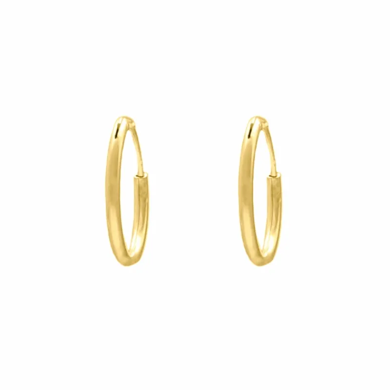 Finaste Oorringetjes Sterling Zilver 16 mm Verguld Clearance