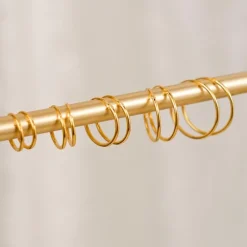 Finaste Oorringetjes Sterling Zilver 12 mm Verguld Outlet