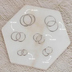 Finaste Oorringetjes Sterling Zilver 12 mm Clearance