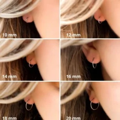 Finaste Oorringetjes Sterling Zilver 12 mm Clearance