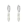 Finaste Oorringetjes white howlite beads Discount