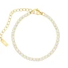 Finaste Opal tennis armband goudkleurig New