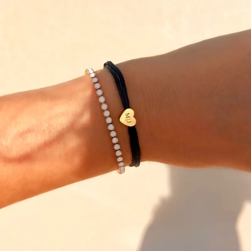 Finaste Opal tennis armband goudkleurig New