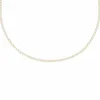 Finaste Opal tennis ketting goudkleurig Discount