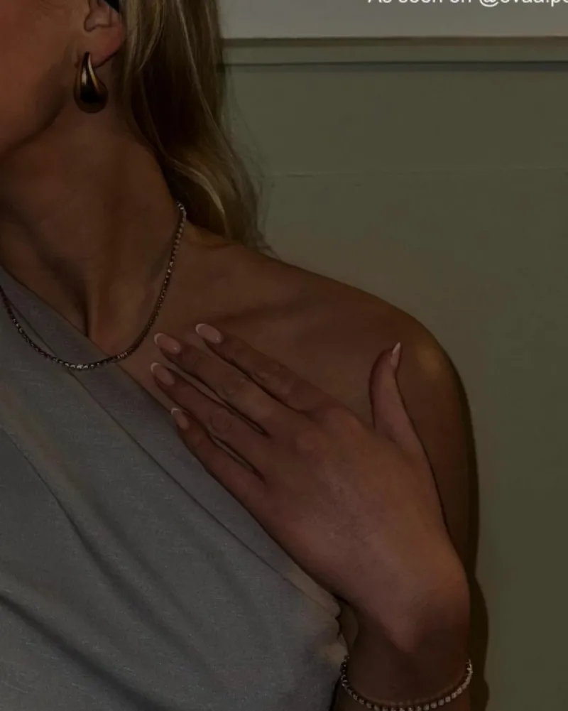 Finaste Opal tennis ketting goudkleurig Discount