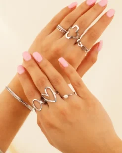 Finaste Open clover ring Outlet