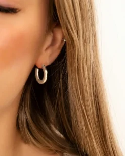 Finaste Open hammered hoops Best