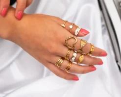 Finaste Open heart ring goud kleurig Discount