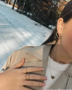 Finaste Open heart ring goud kleurig Discount