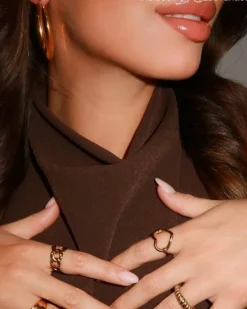 Finaste Open heart ring goud kleurig Discount