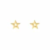 Finaste Open star oorknopjes goudkleurig Sale