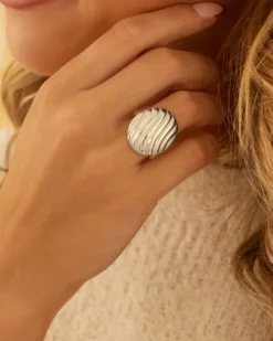 Finaste Ovale ring chunky striped Best
