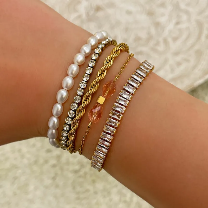 Finaste Parel Armband Musthave goud kleurig Online