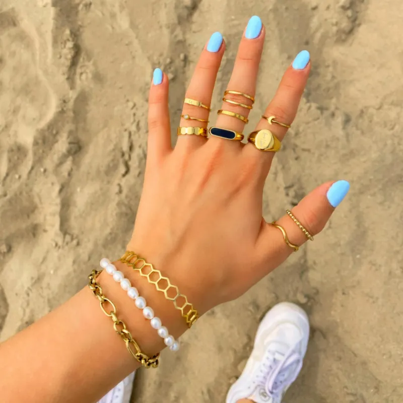 Finaste Parel Armband Musthave goud kleurig Online