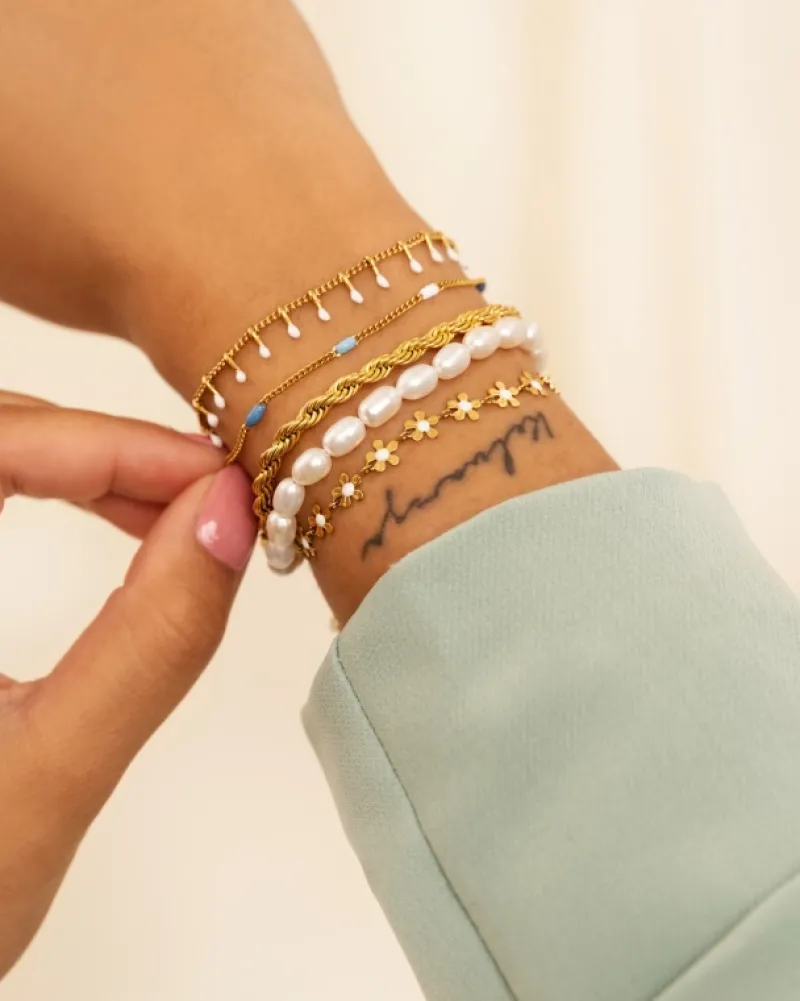 Finaste Parel Armband Musthave goud kleurig Online