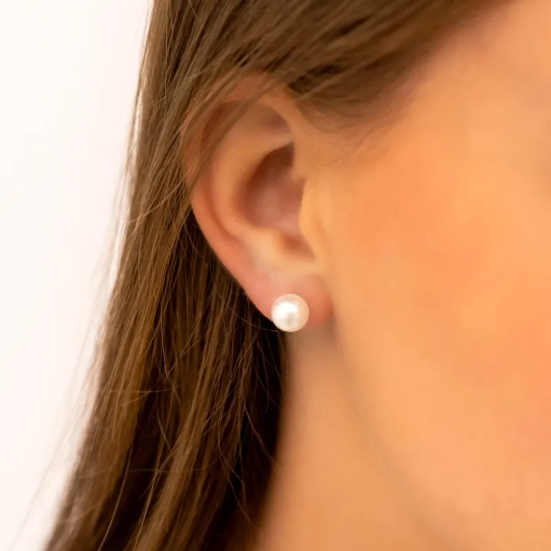Finaste Parel oorbellen studs goudkleurig Outlet