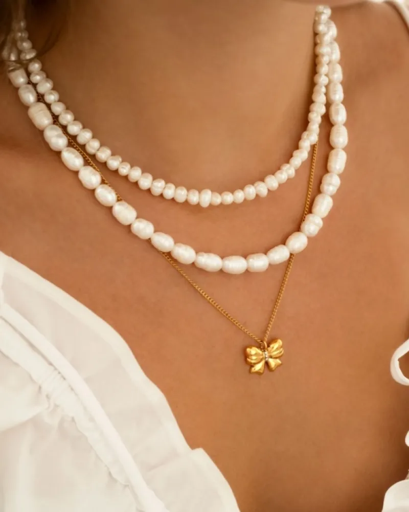Finaste Parelketting musthave goudkleurig New