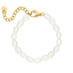 Finaste Pearl bracelet goldplated Discount