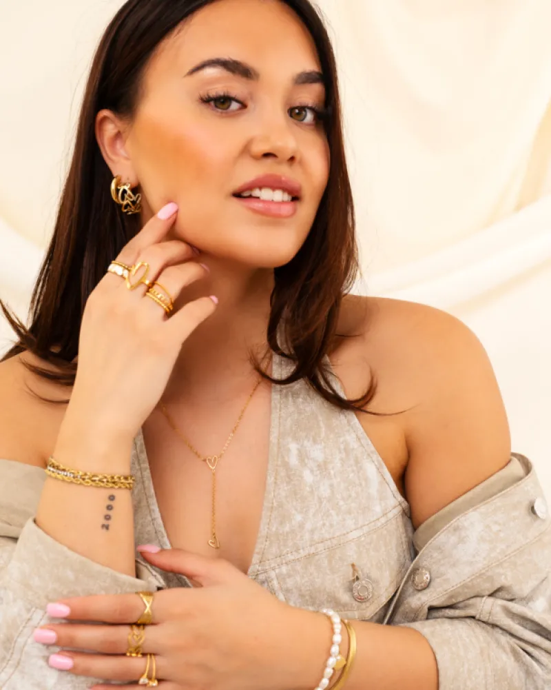 Finaste Pearl bracelet goldplated Discount