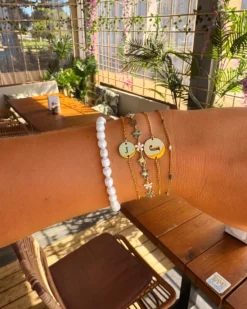 Finaste Pearl bracelet goldplated Discount