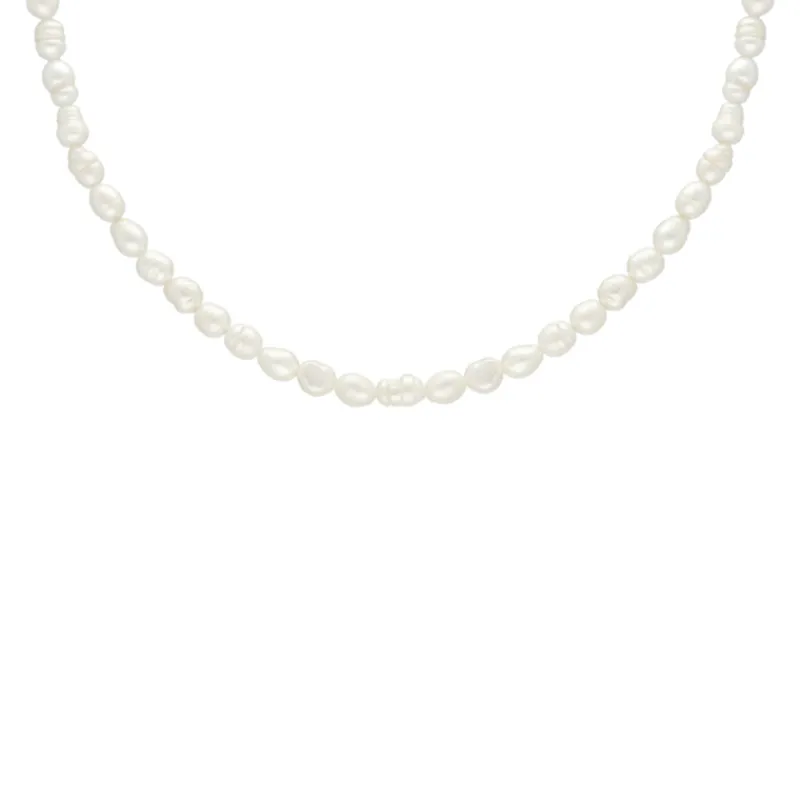 Finaste Pearl necklace goldplated Sale
