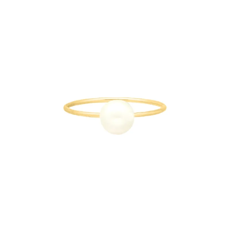 Finaste Pearl ring goldplated Fashion