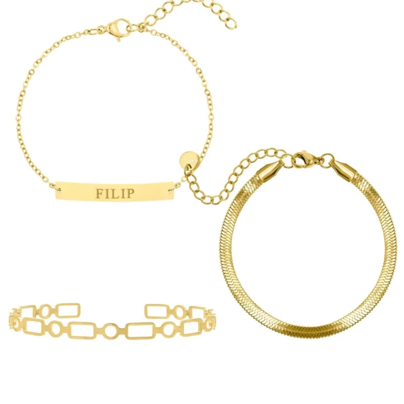 Finaste Personal armparty goud kleurig Best