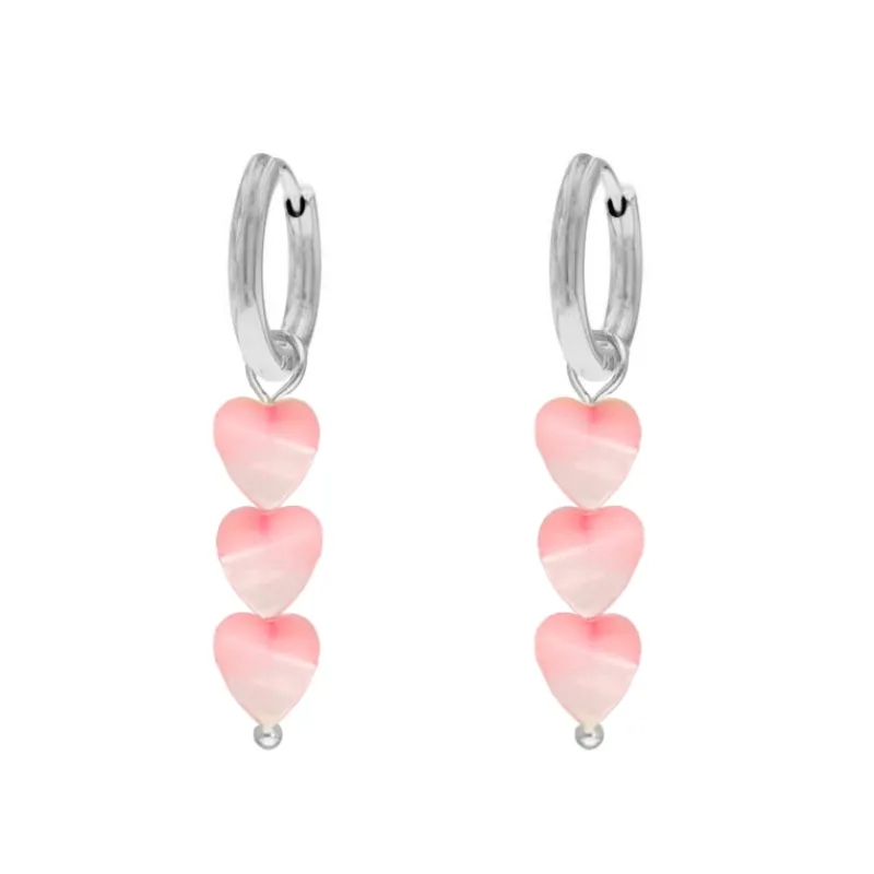 Finaste Pink heart earrings Fashion