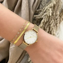 Finaste Plat armbandje goud kleurig Hot