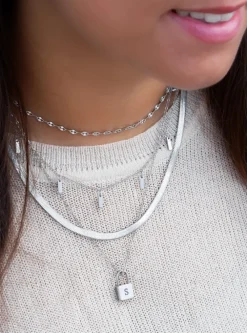Finaste Plat kettinkje Sale