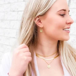 Finaste Plat kettinkje goud kleurig Fashion