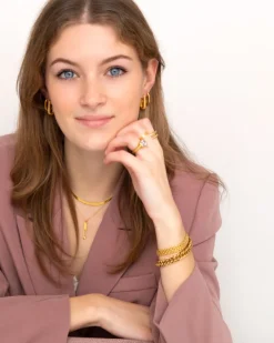 Finaste Plat kettinkje goud kleurig Fashion
