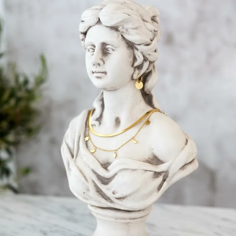 Finaste Plat kettinkje goud kleurig Fashion