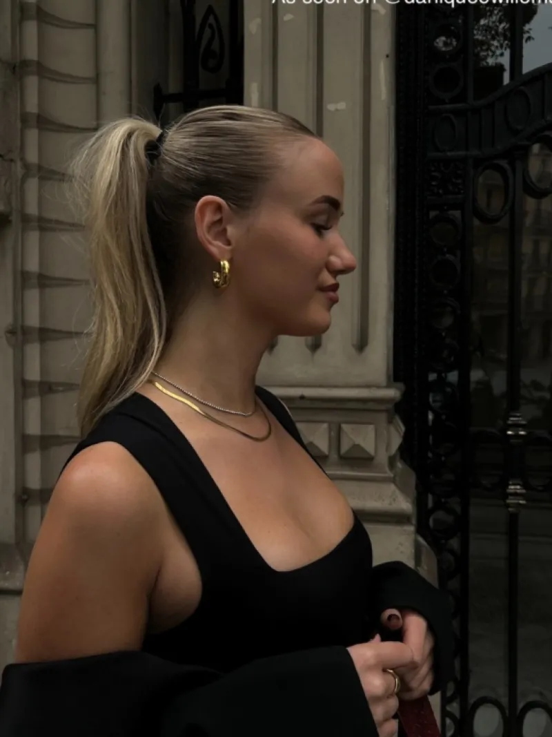 Finaste Plat kettinkje goud kleurig Fashion