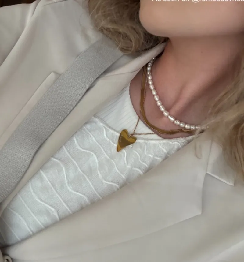 Finaste Plat kettinkje goud kleurig Fashion