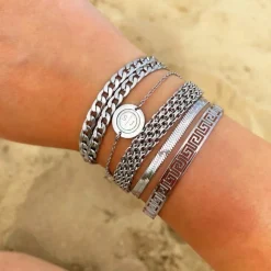 Finaste Platte armband mesh New